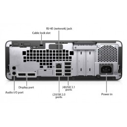 Hp Prodesk 600 G3 SFF i5-7700 8GB + M.2 256GB + 500GB HDD + Monitor Lenovo ThinkVision C24-40 23.8" FHD