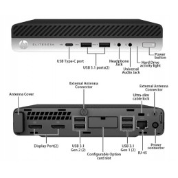 HP EliteDesk 800 G5 Mini i7-9700 16GB 480GB M.2 + Teclado y Mouse