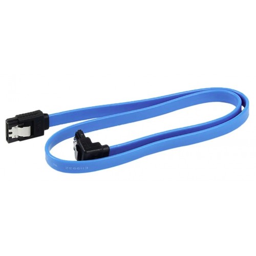 Cable de SATA 3 III 6GB/s Ángulo Recto Disco Duro HDD SSD Azul
