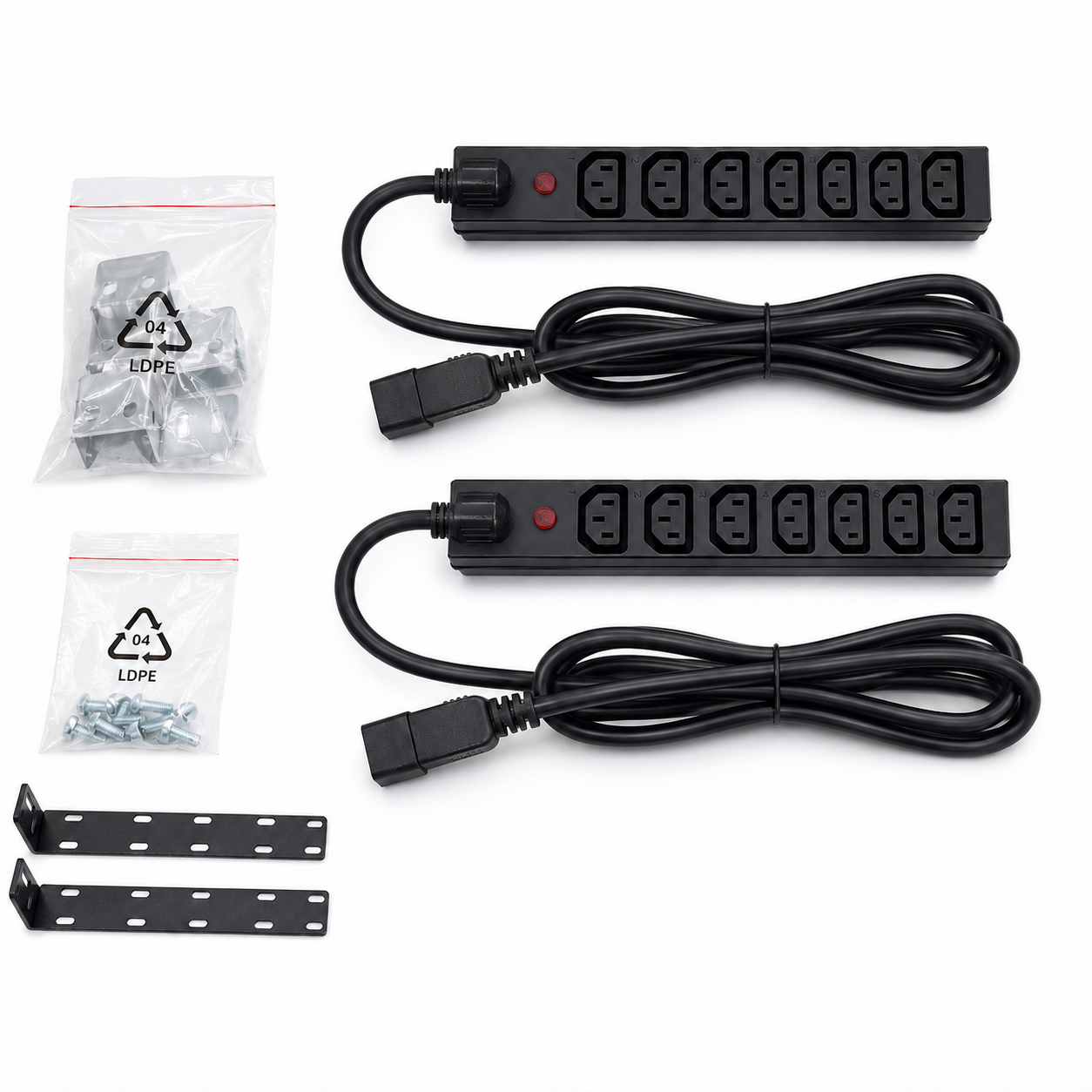 Kit 2 Barras PDU HP AF500A para rack servidor C20 a C13