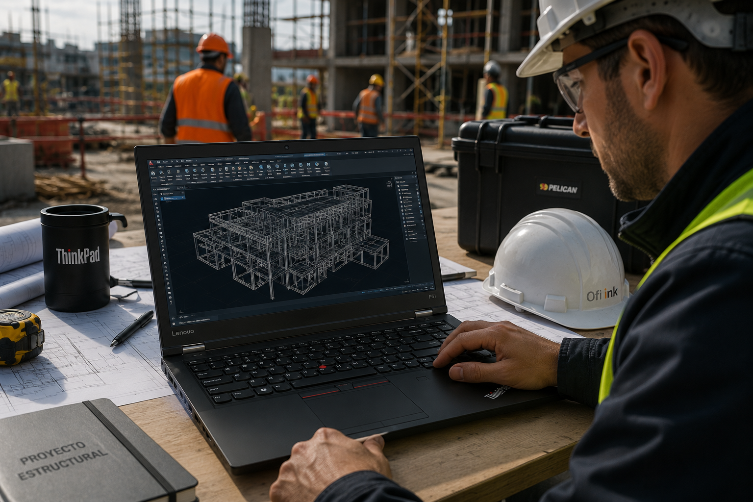 Lenovo ThinkPad P51 Workstation en obra